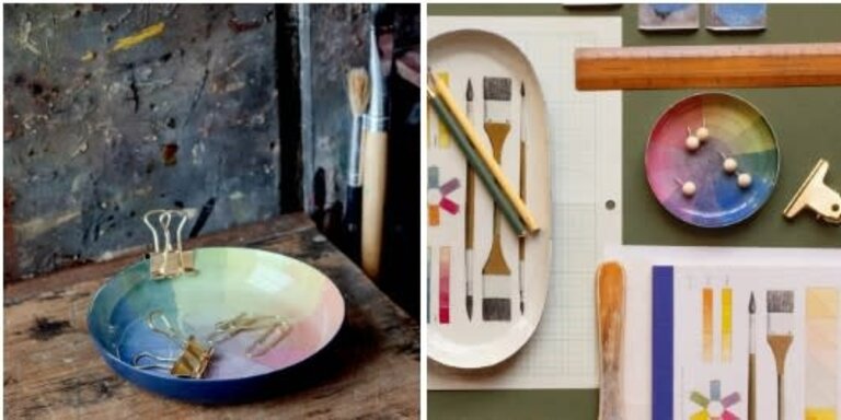 Roomytown Inc. Round Enamel Tray