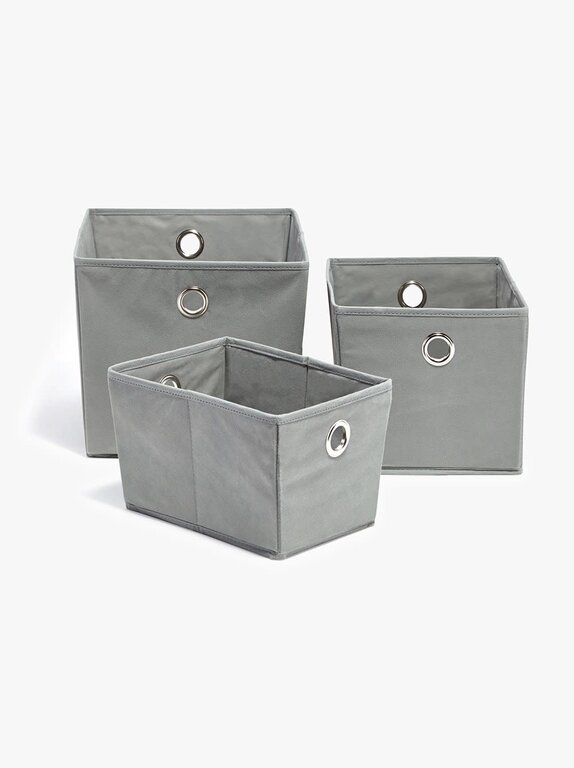 3 Bin Organizer Set Grey
