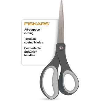 Fiskars Fiskars 8" Comfort Grip Titanium Scissors