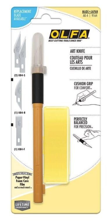 Olfa Cushion Grip Art Knife AK-4 Rubber Grip