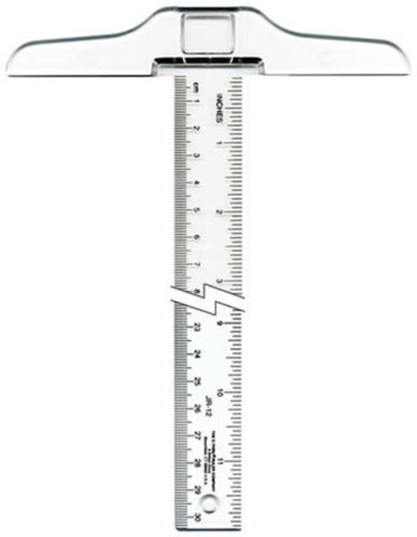 C-Thru C-Thru Clear Plastic T-Square 12"