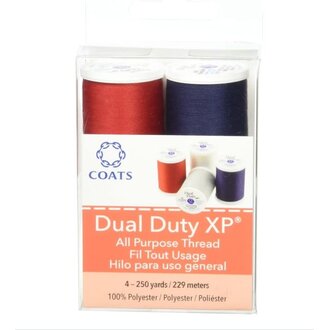 Coats Dual Duty XP All Purpose Thread 250yd 4 Spools