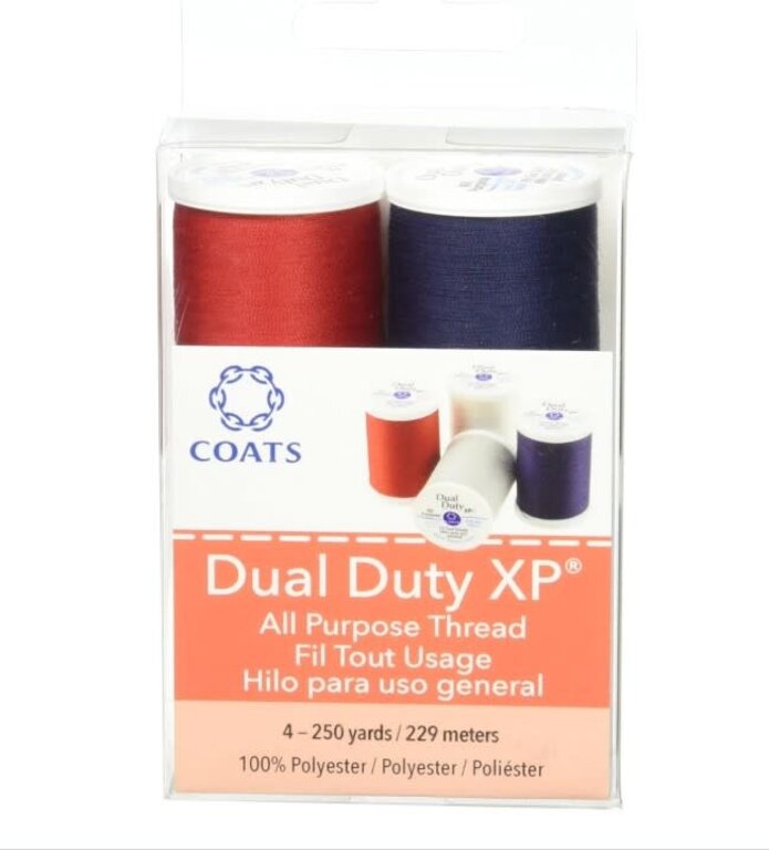 Coats Dual Duty XP All Purpose Thread 250yd 4 Spools