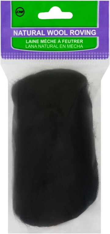 Clover  Natural Wool Roving Fibers 0.3 oz