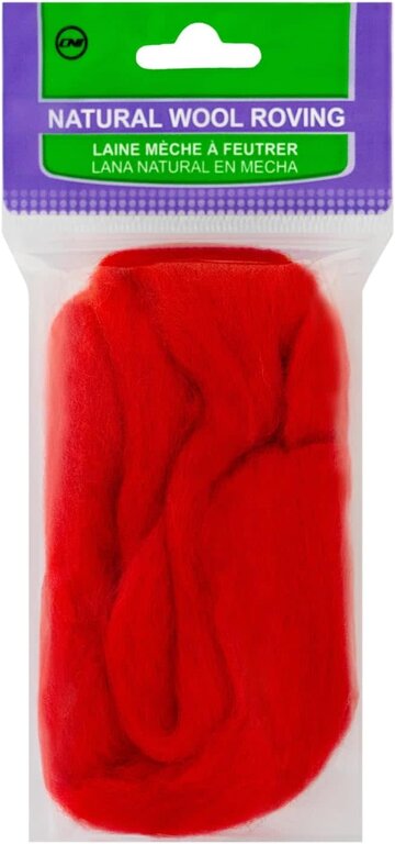 Clover  Natural Wool Roving Fibers 0.3 oz