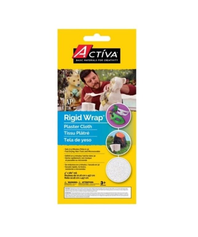 Activa Activa Rigid Wrap Plaster Cloth 4"x180"