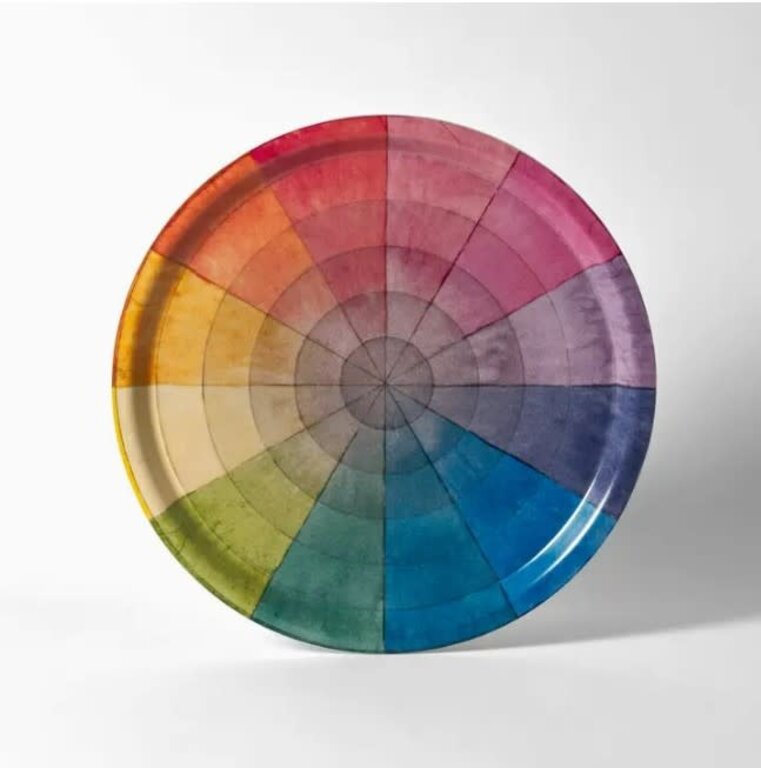 Roomytown Inc. Large Wood Tray Philipp Otto Runge Colour Wheel