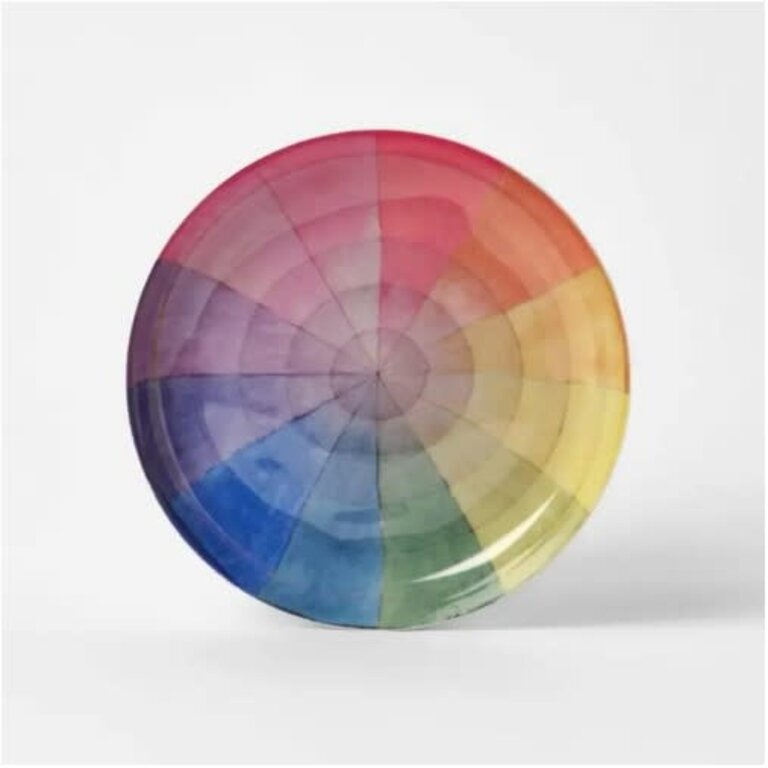 Roomytown Inc. Large Wood Tray Philipp Otto Runge Colour Wheel