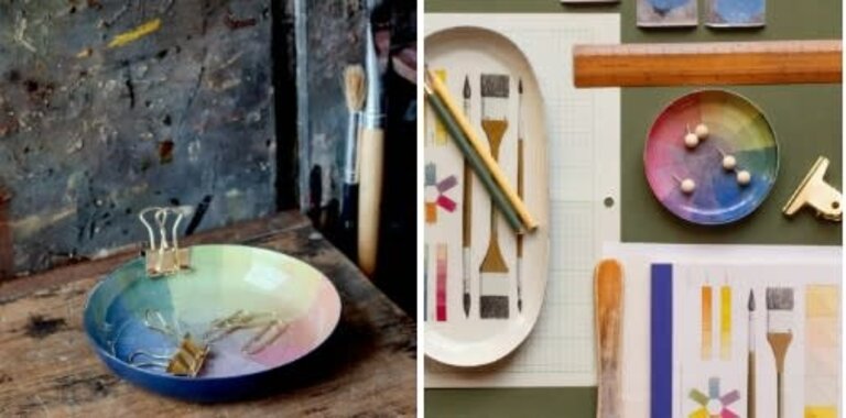 Roomytown Inc. Large Wood Tray Philipp Otto Runge Colour Wheel