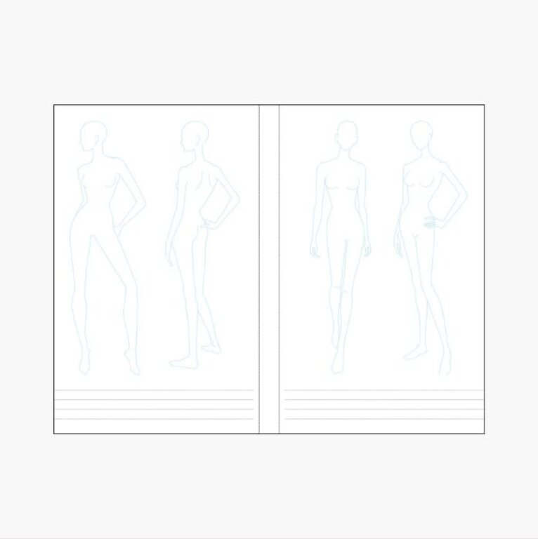 Essentials Essentials Fashion Sketchbook: A Designer's Companion