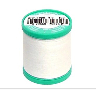 J&P Coats Coats Dual Duty Plus Button & Carpet Thread White 50 yd White