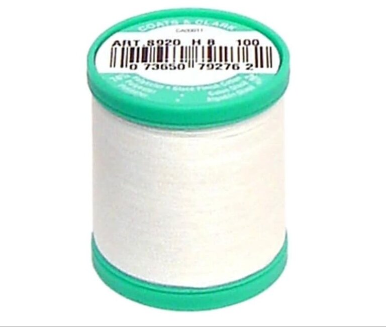 J&P Coats Coats Dual Duty Plus Button & Carpet Thread White 50 yd White
