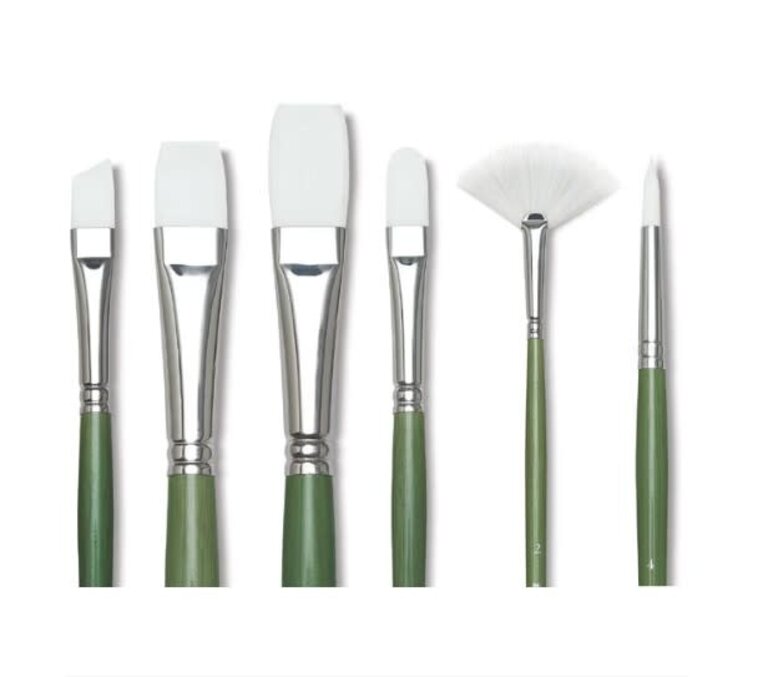 Princeton Brush Princeton Summit 6100 White Synthetic Long Handle Brush Flat