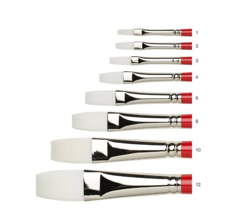 Winsor & Newton Winsor & Newton University Synthetic Long Handle Brush Flat