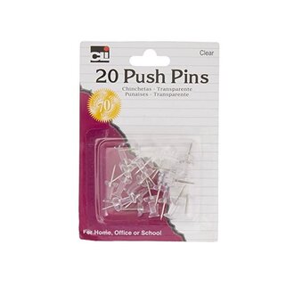 Charles Leonard Charles Leonard Push Pins Clear