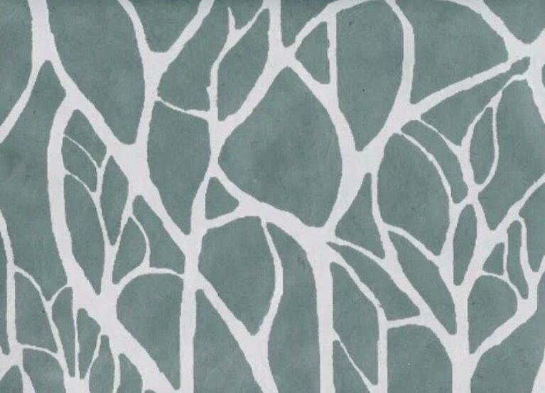 Paper Connection Paper White Branches On Grey 22"x30"