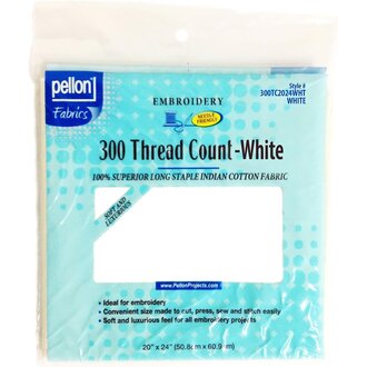 Pellon Pellon 300 Thread Count Cotton Fabric For Embroidery 20"X24"