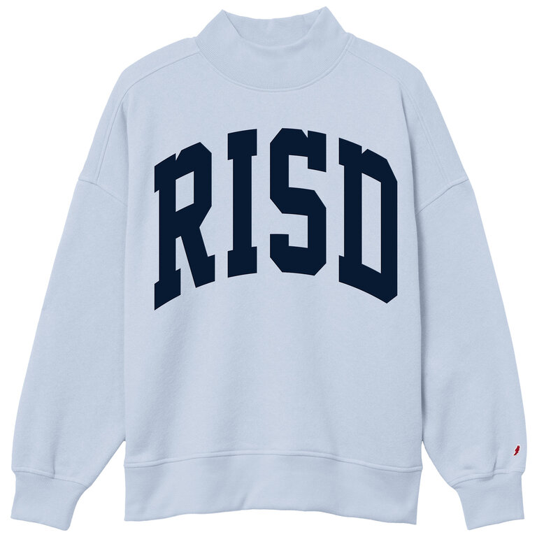League Diana Mock Neck Sweatshirt collegiate Applique