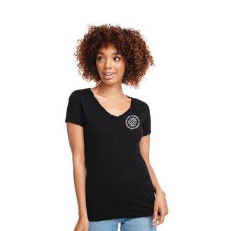 Next Level Medallion Ladies' Ideal V-Neck Shirt