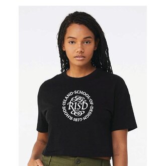 RISD Medallion Women's Jersey Crop Tee