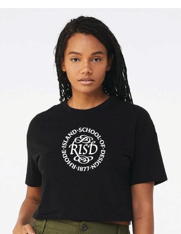 RISD Medallion Women's Jersey Crop Tee