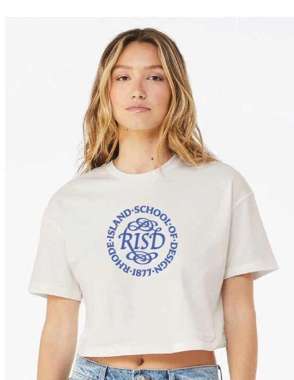 RISD Medallion Women's Jersey Crop Tee