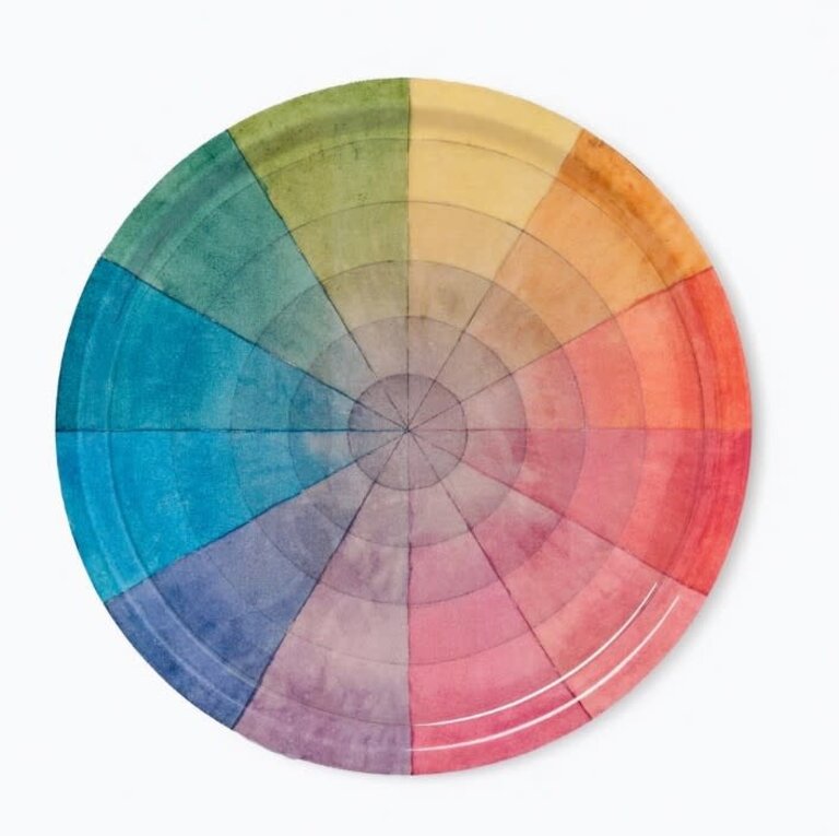 Roomytown Inc. Large Enamel Tray Philipp Otto Runge Colour Wheel