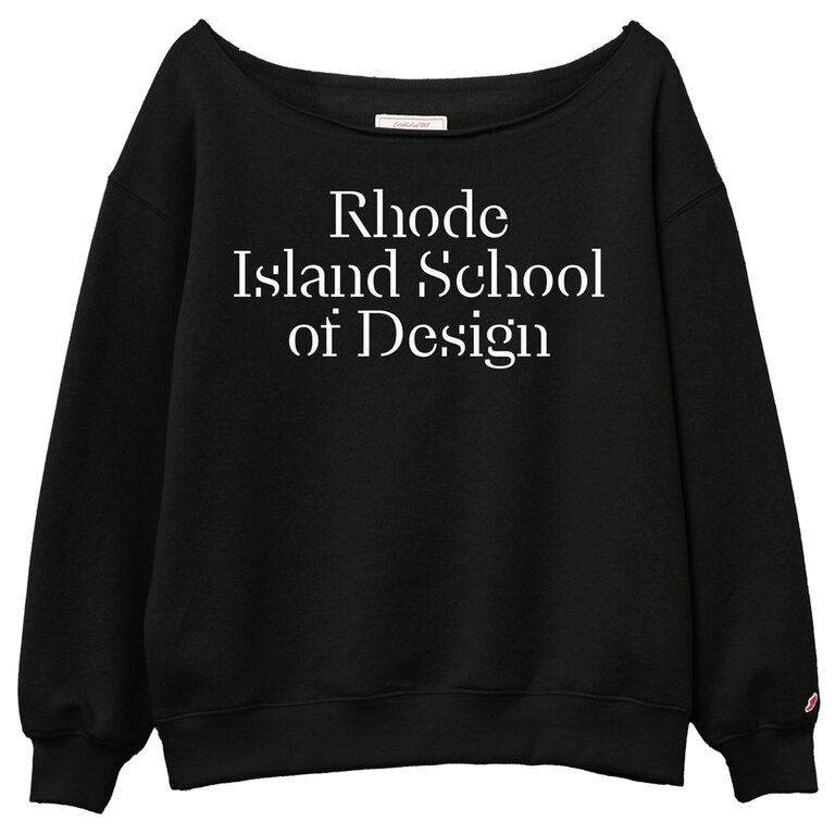 L2 Brand Reverse Fleece Tiffany Off Shoulder