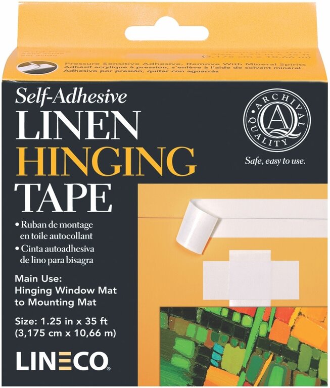 Lineco Lineco Self Adhesive Linen Hinging Tape 1.25" x 35' White