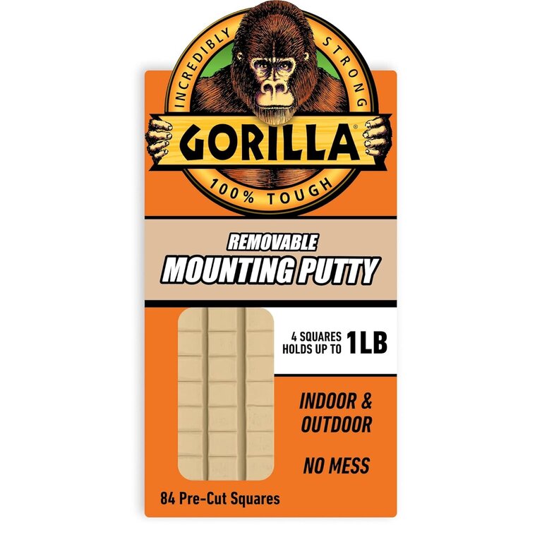 Gorilla High Strength Synthetic Rubber Mounting Putty 2 oz