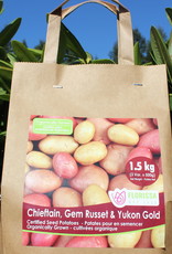 Potato Combo Sack Organic C5 - Sangre, Gem Russet, Sieglinde-1.5 kg