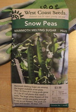 West Coast Seeds Snow Peas Mammoth Melting Sugar