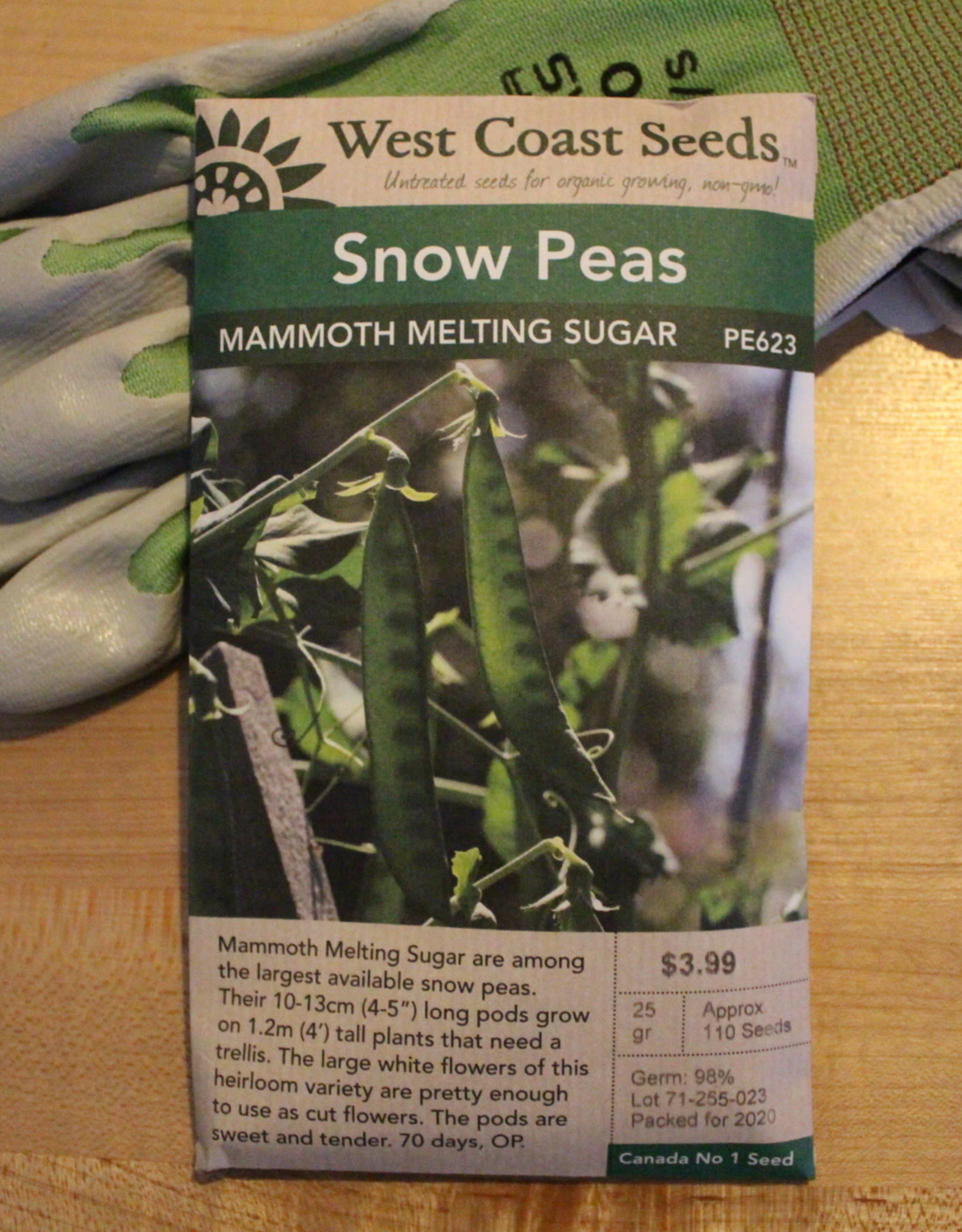 West Coast Seeds Snow Peas Mammoth Melting Sugar