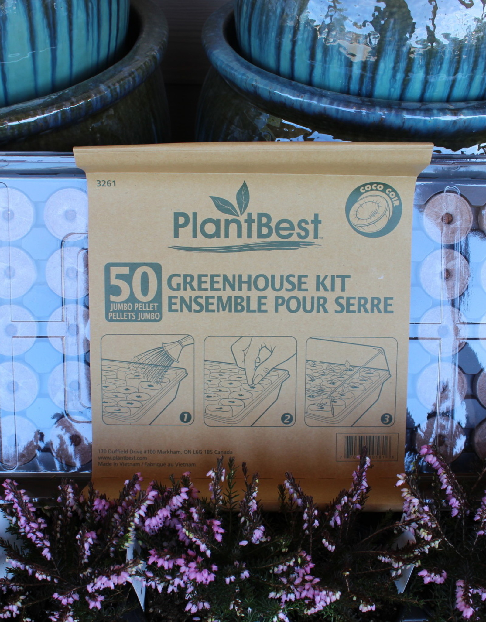 50 42mm Coconut Coir Pellet Greenhouse Kit