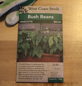 West Coast Seeds Bush Bean Mascotte (50 seeds)