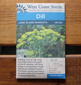 West Coast Seeds Dill Long Island Mammoth