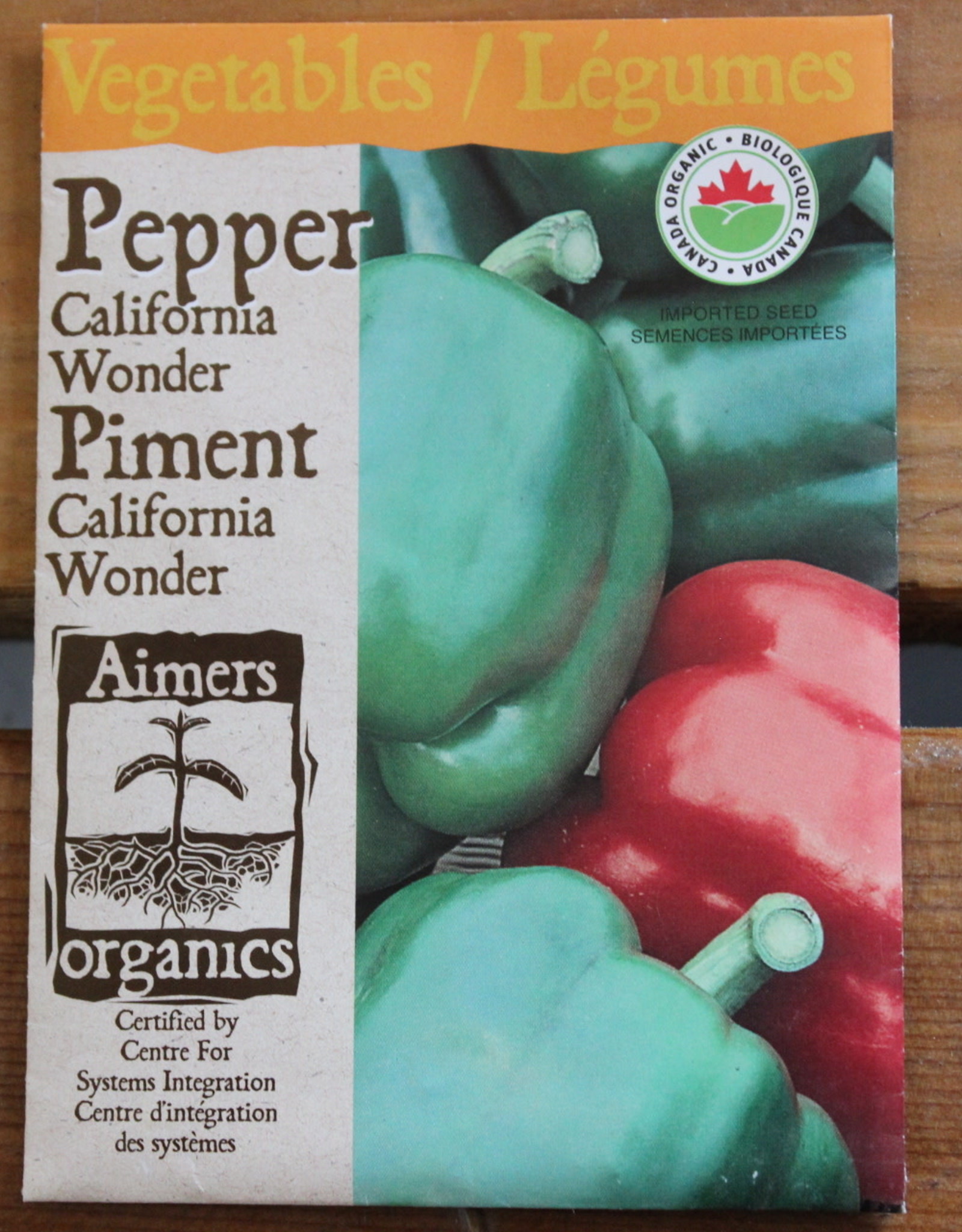 Aimers Pepper - California Wonder