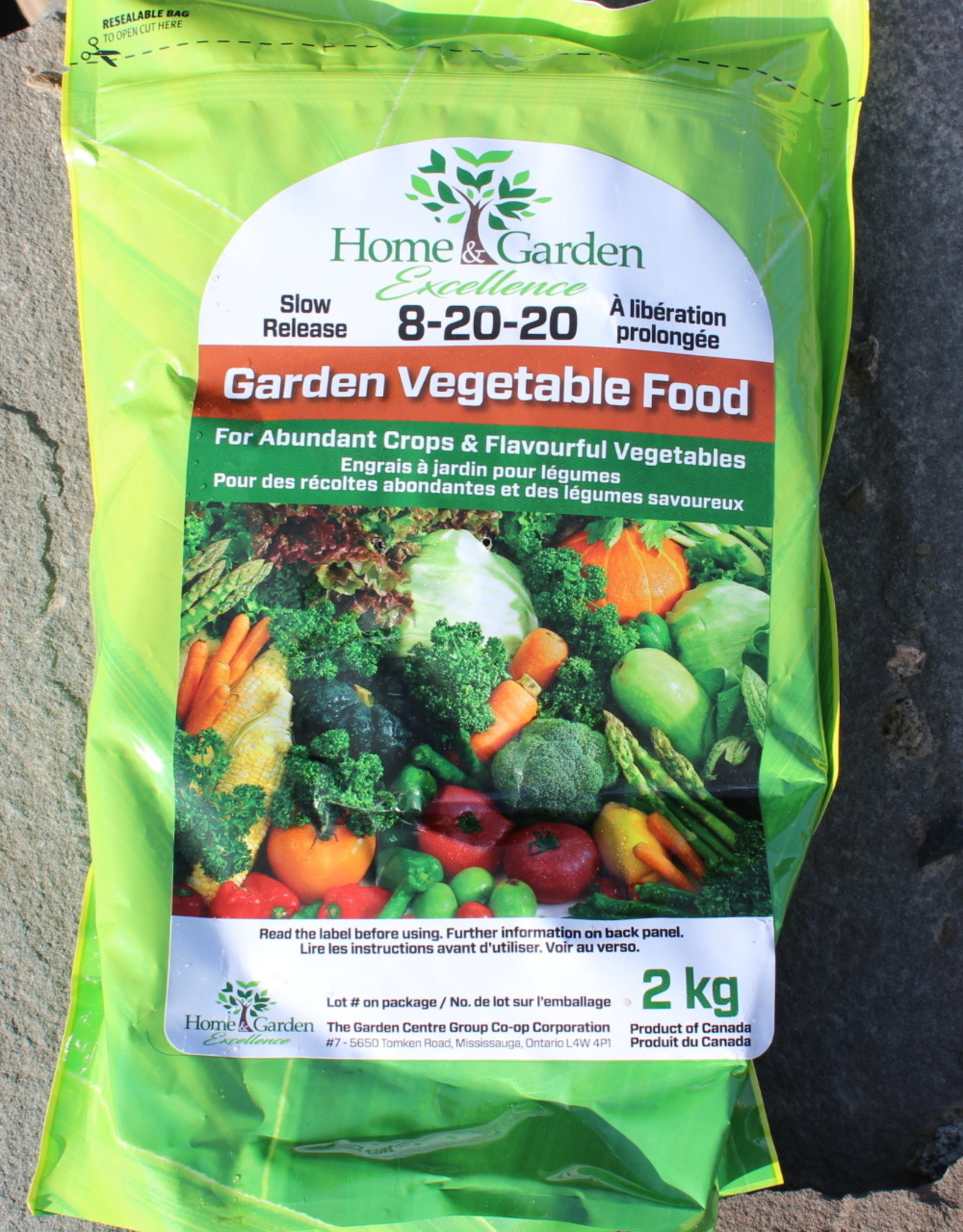HGE Garden Vegetable Food 8-20-20 2 kg