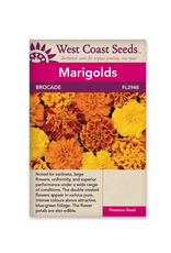 West Coast Seeds Marigolds - Brocade
