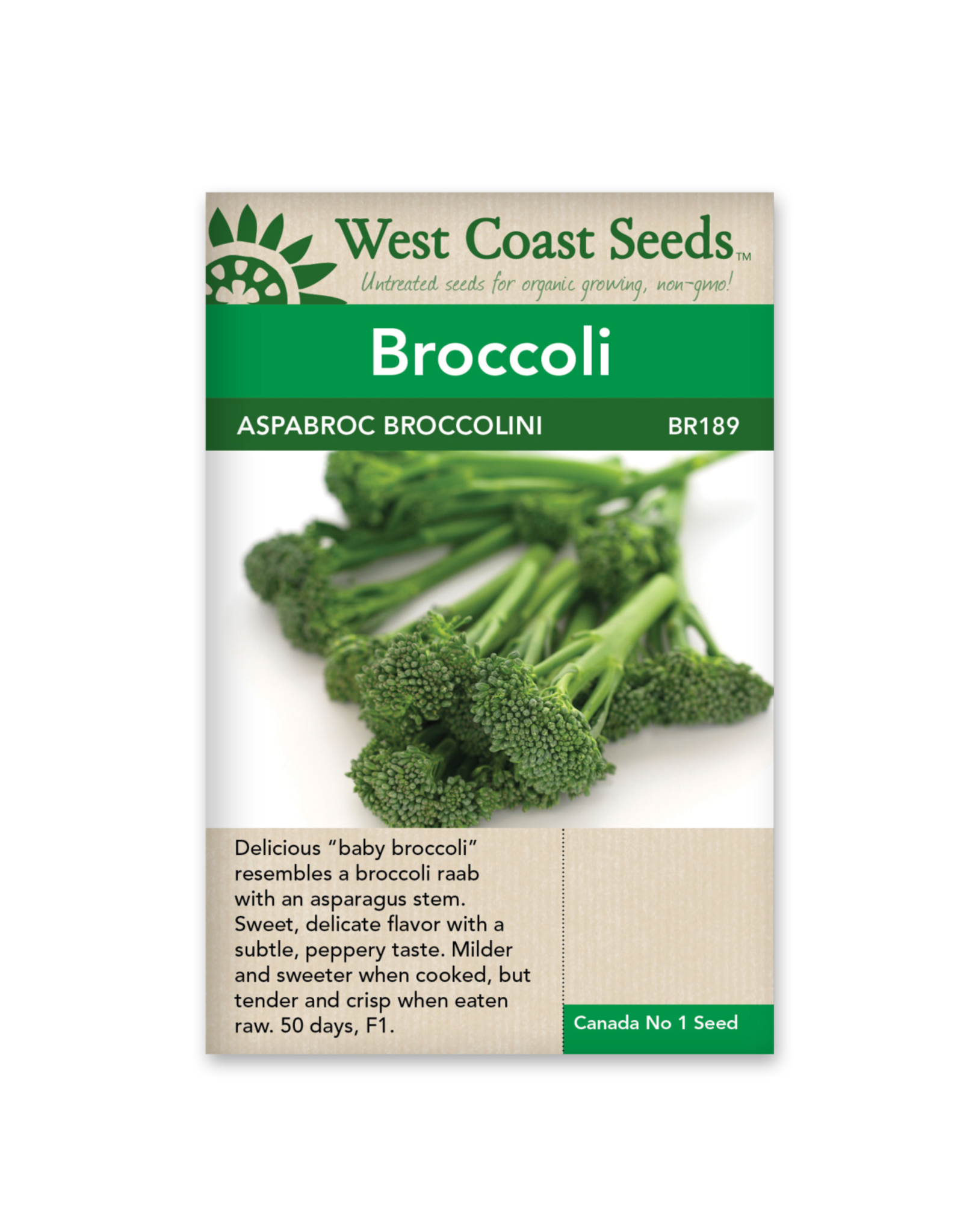 West Coast Seeds Broccoli - Aspabroc F1 (Brocollini)