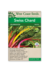 West Coast Seeds Swiss Chard - Celebration