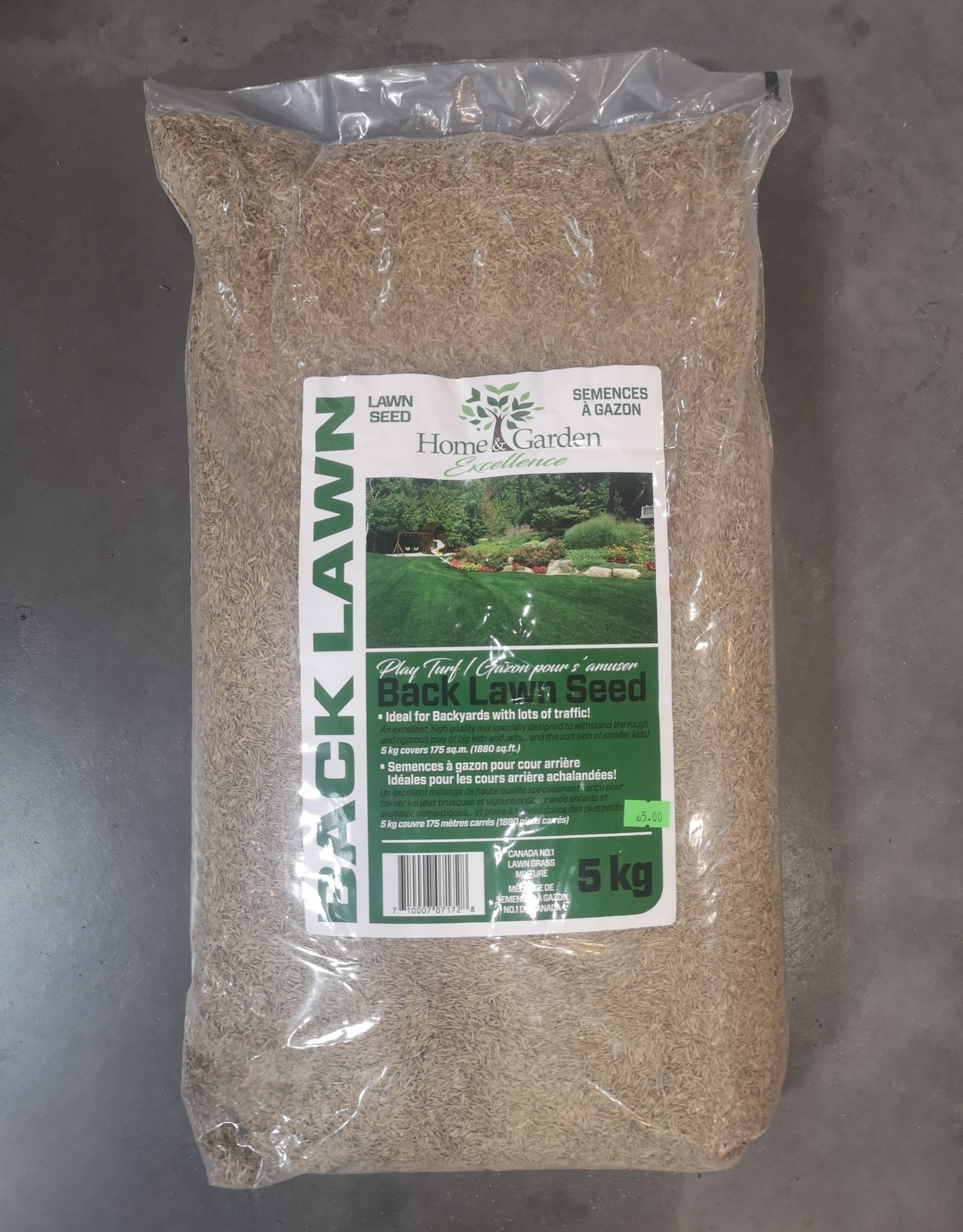 HGE Grass Seed Backlawn 5 kg