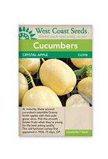 West Coast Seeds Cucumbers Crystal Apple
