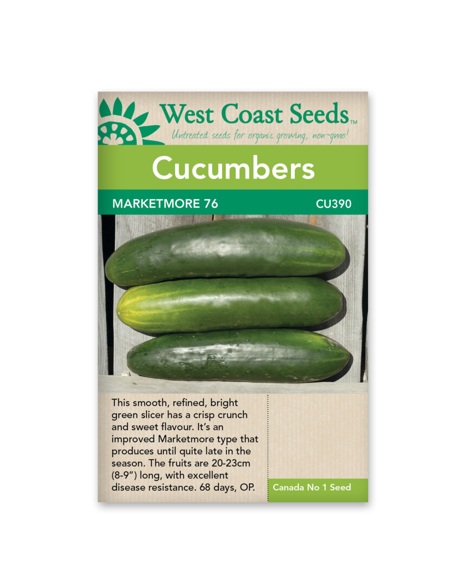 West Coast Seeds Cucumbers - Marketmore