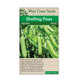 West Coast Seeds Peas - Bolero