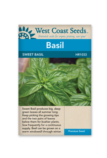 West Coast Seeds Basil - Sweet Basil