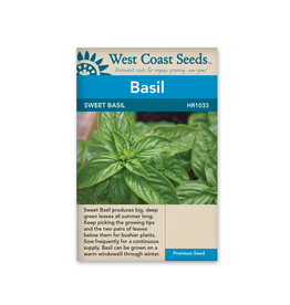 West Coast Seeds Basil - Sweet Basil