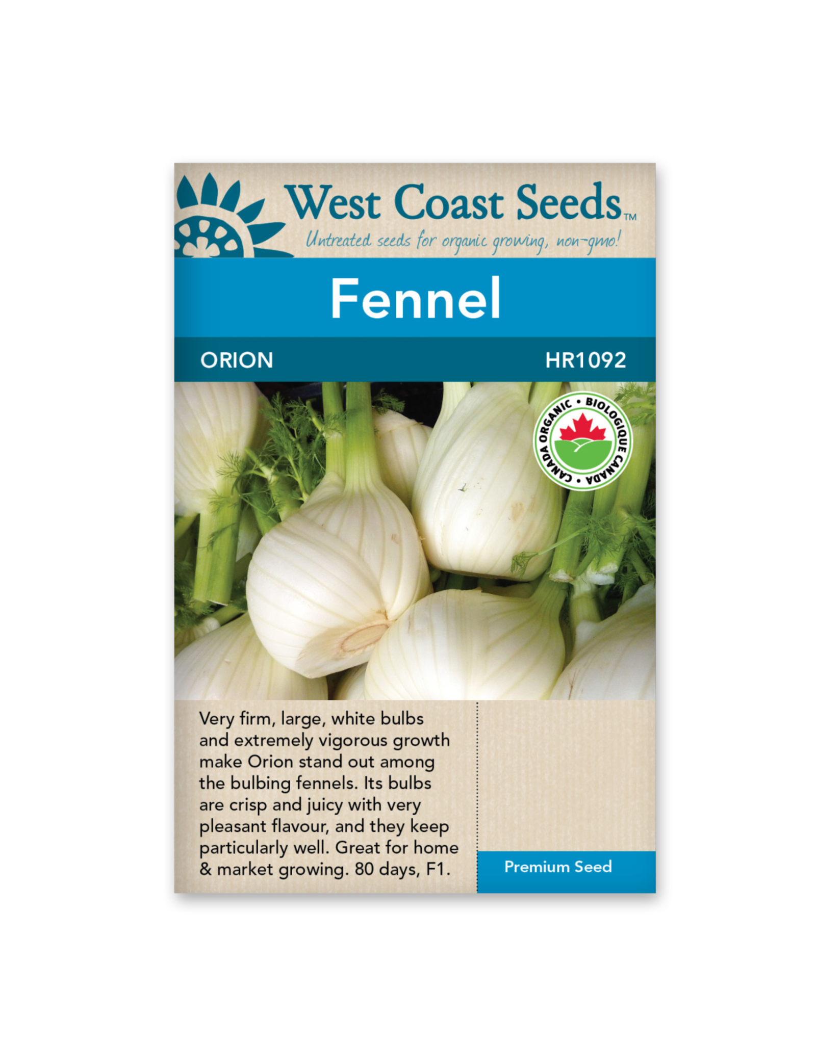 West Coast Seeds Orion F1 (Coated) Certified Organic