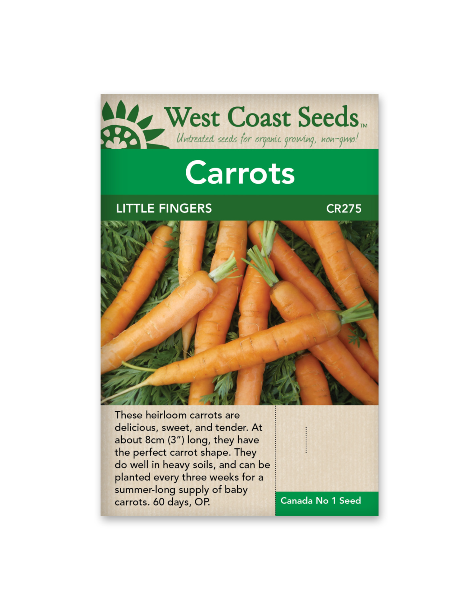 West Coast Seeds Carrots - Little Fingers