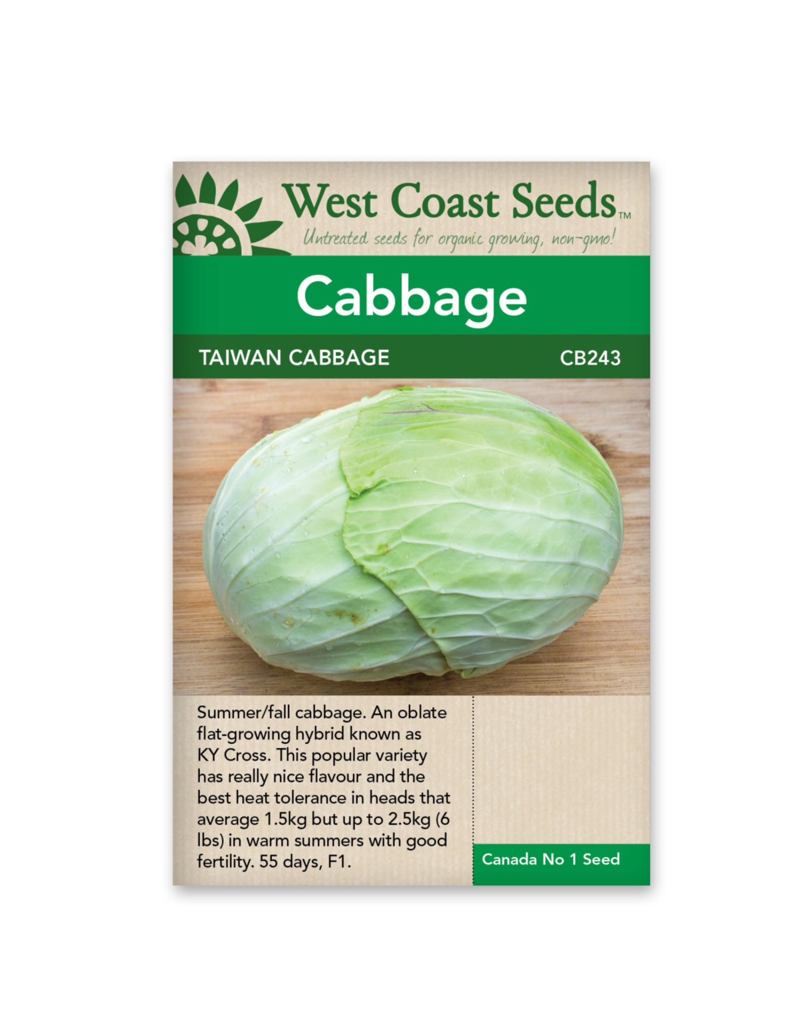 Weeks Cabbage - Taiwan Cabbage F1